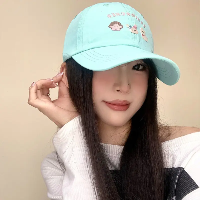 Mint Green Puppy Cap Women Spring Summer Sun Shade - Image 8