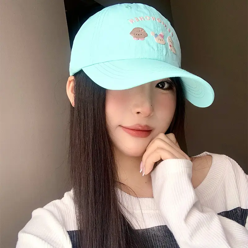 Mint Green Puppy Cap Women Spring Summer Sun Shade - Image 10