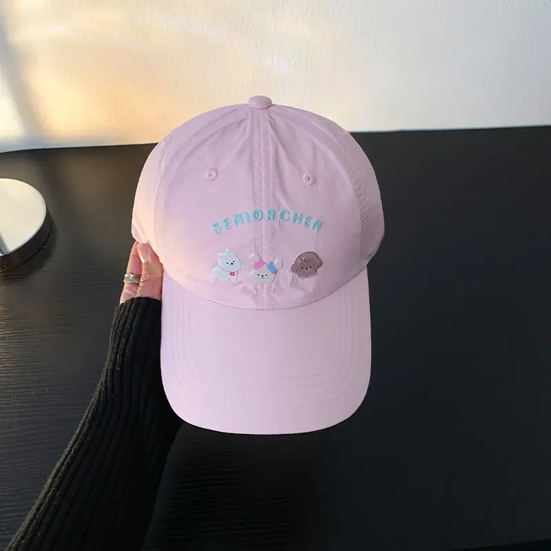 Mint Green Puppy Cap Women Spring Summer Sun Shade - Image 2