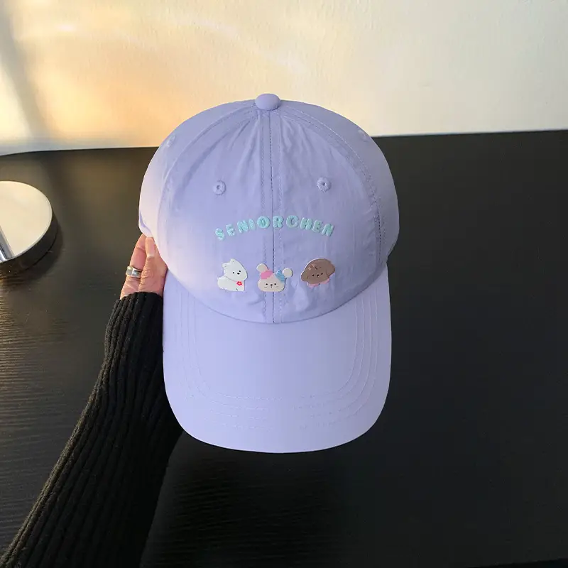 Mint Green Puppy Cap Women Spring Summer Sun Shade - Image 3