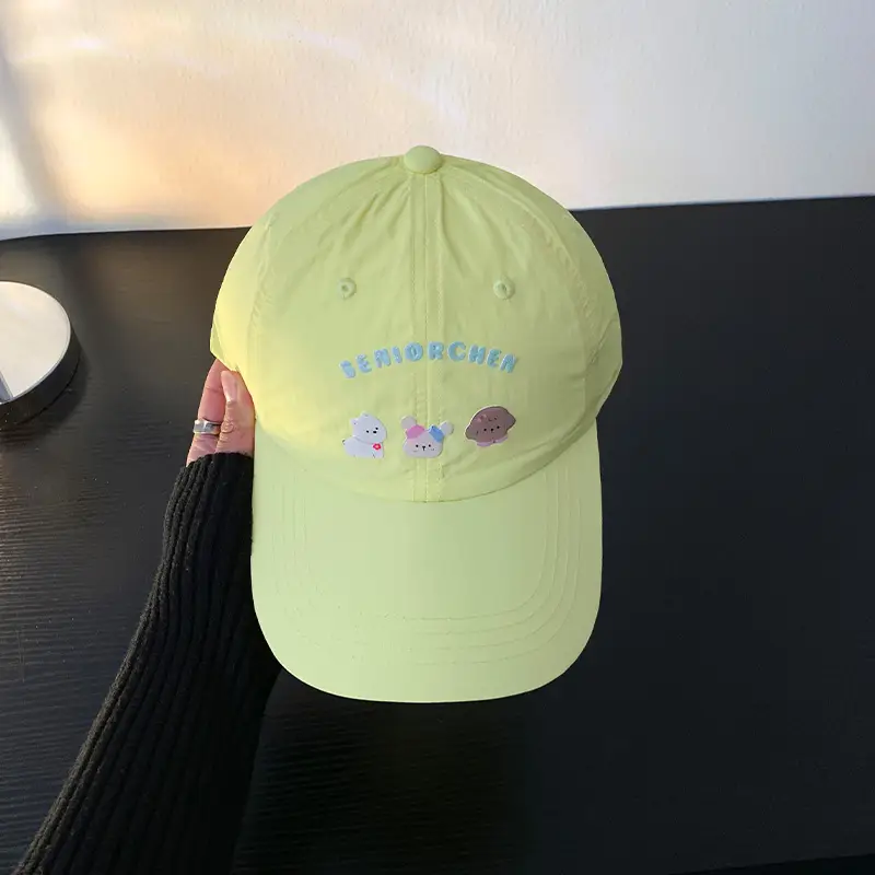 Mint Green Puppy Cap Women Spring Summer Sun Shade - Image 5