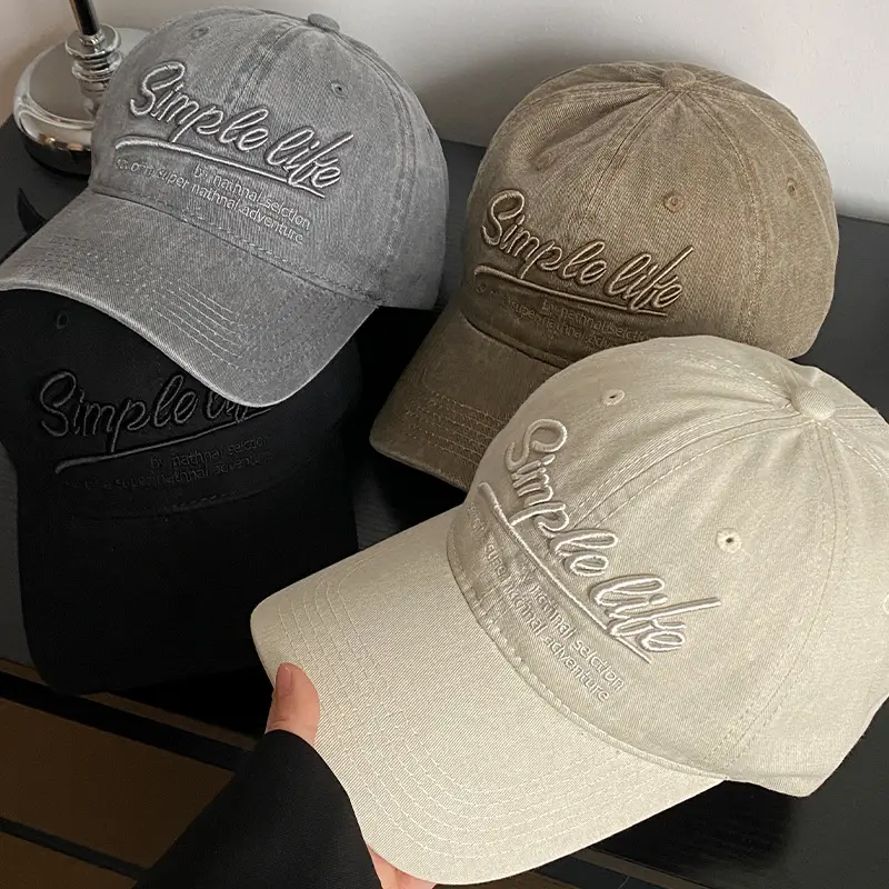 Women Retro Letter Embroidered Cap 2025 Spring New Style - Image 4