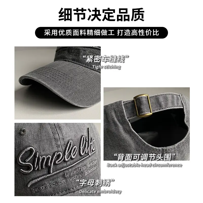 Women Retro Letter Embroidered Cap 2025 Spring New Style - Image 5