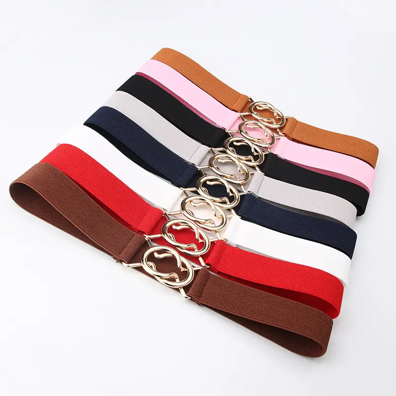 Black Japanese Style Slim Fit Belt with Ring Buckle