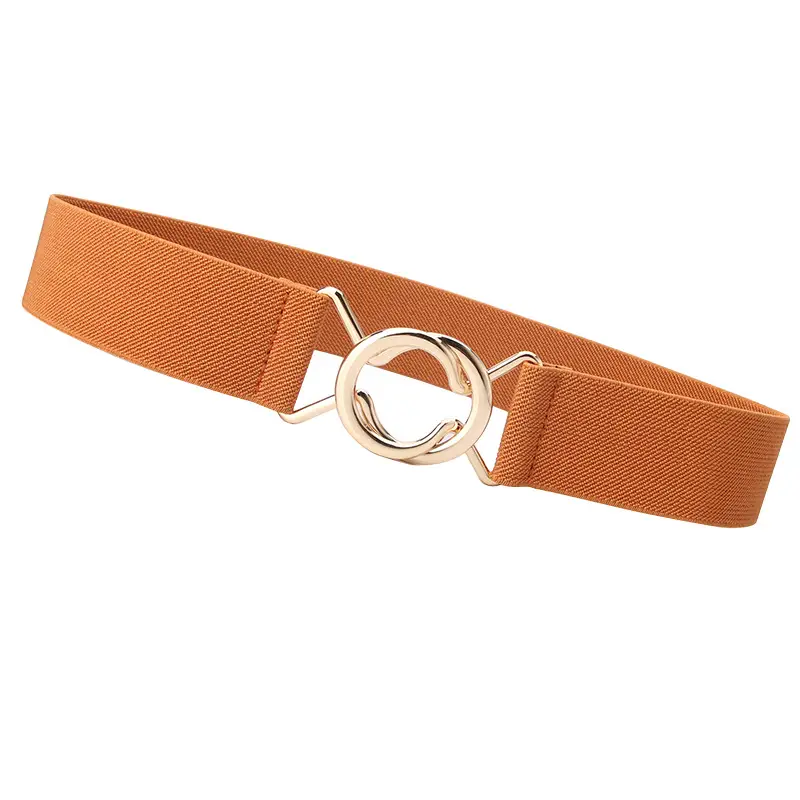 Black Japanese Style Slim Fit Belt with Ring Buckle