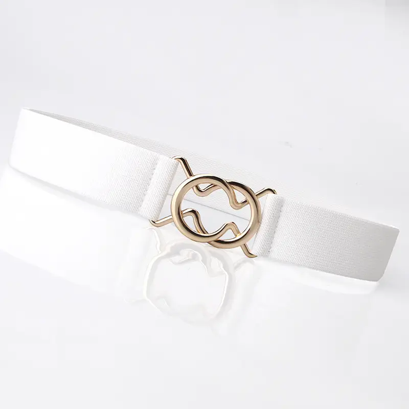 Black Japanese Style Slim Fit Belt with Ring Buckle