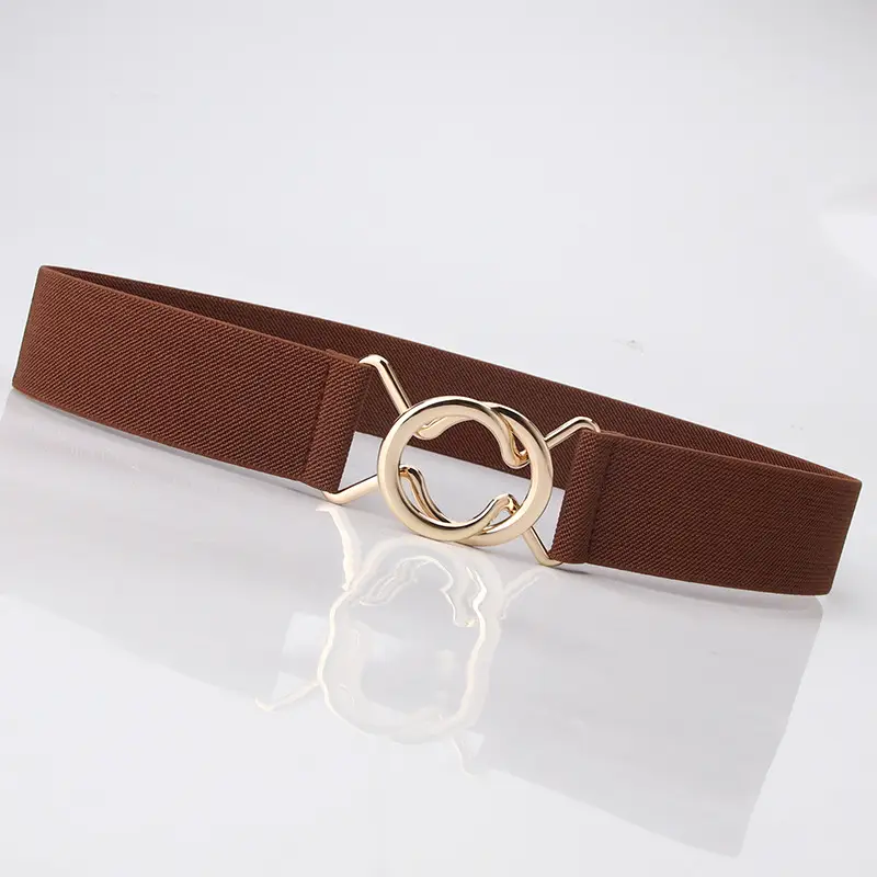 Black Japanese Style Slim Fit Belt with Ring Buckle