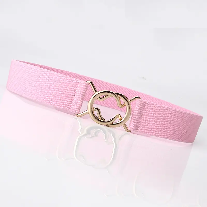 Black Japanese Style Slim Fit Belt with Ring Buckle