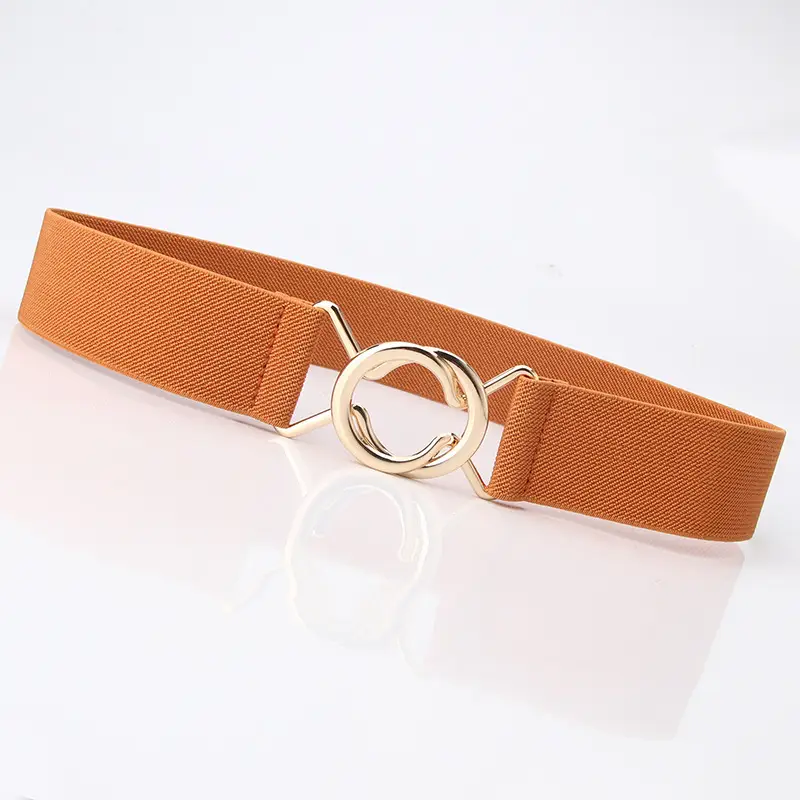 Black Japanese Style Slim Fit Belt with Ring Buckle
