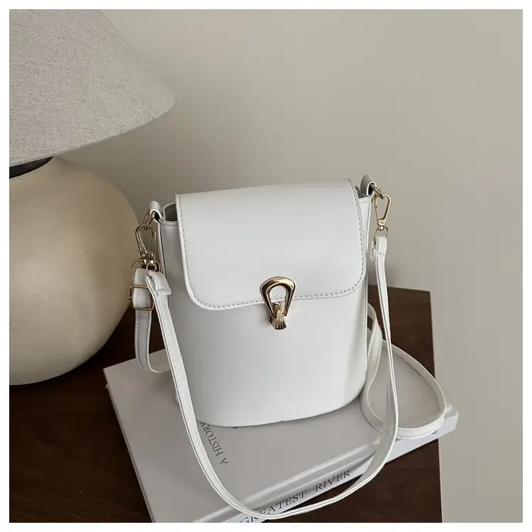 Pink Textured Shoulder Crossbody Bag for Women - Image 2