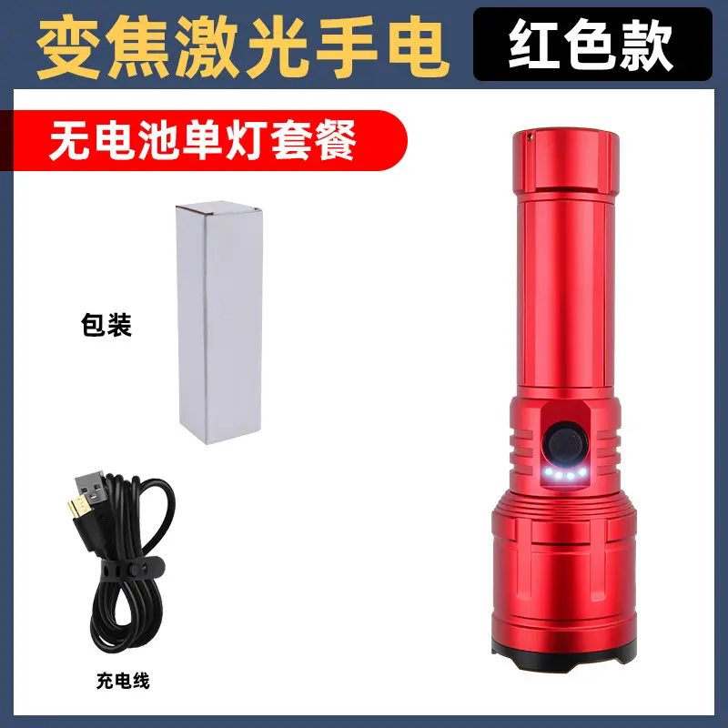 Cross-border Strong Flashlight with 4-Stage LED Display - Image 3
