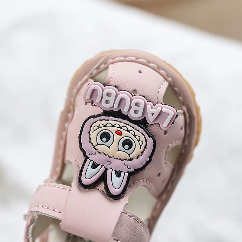 Pink Cute Bunny Baby Sandals for Girls 6-12M - Image 7