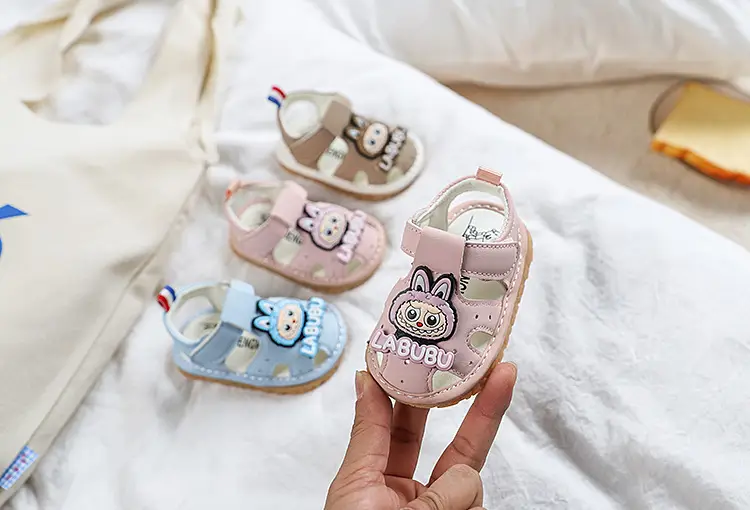 Pink Cute Bunny Baby Sandals for Girls 6-12M β feature 1