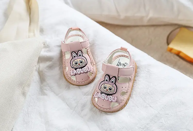 Pink Cute Bunny Baby Sandals for Girls 6-12M β feature 3