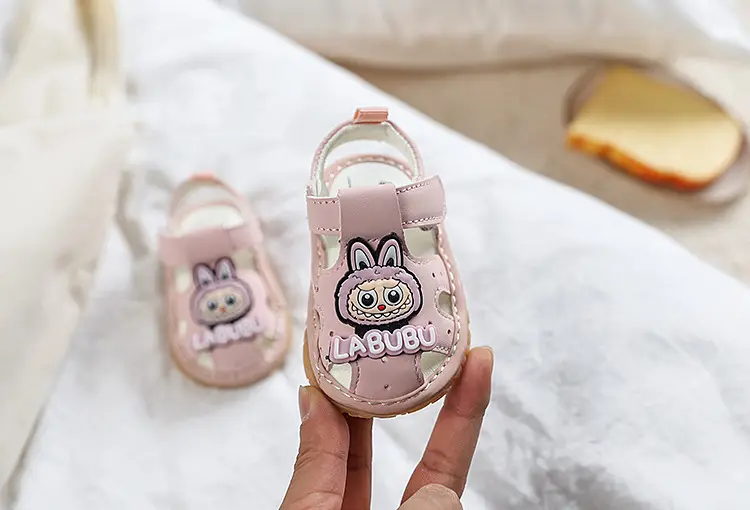 Pink Cute Bunny Baby Sandals for Girls 6-12M β feature 4