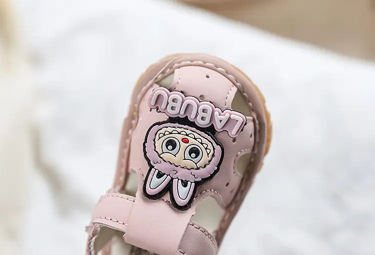 Pink Cute Bunny Baby Sandals for Girls 6-12M β feature 5