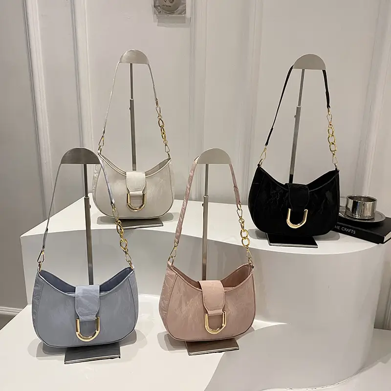 White Vintage Women's Shoulder Bag 2025 Spring New - Image 6