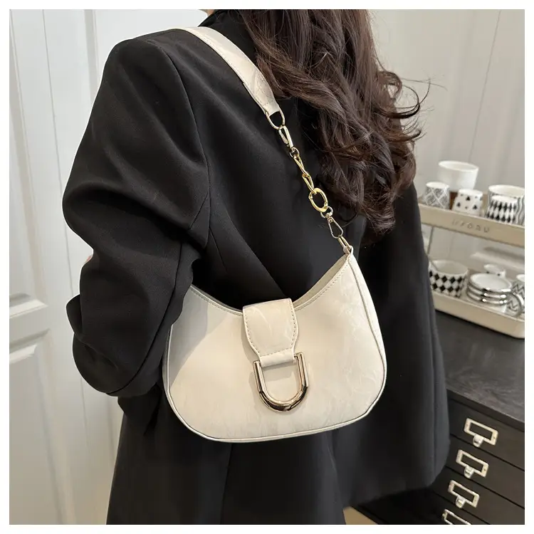 White Vintage Women's Shoulder Bag 2025 Spring New — feature 10
