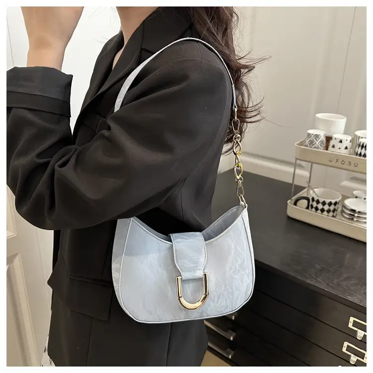 White Vintage Women's Shoulder Bag 2025 Spring New — feature 14