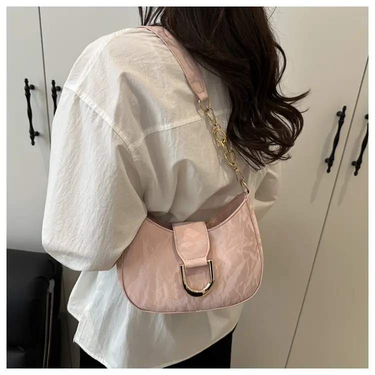 White Vintage Women's Shoulder Bag 2025 Spring New — feature 17