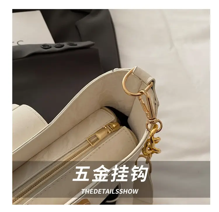 White Vintage Women's Shoulder Bag 2025 Spring New — feature 6