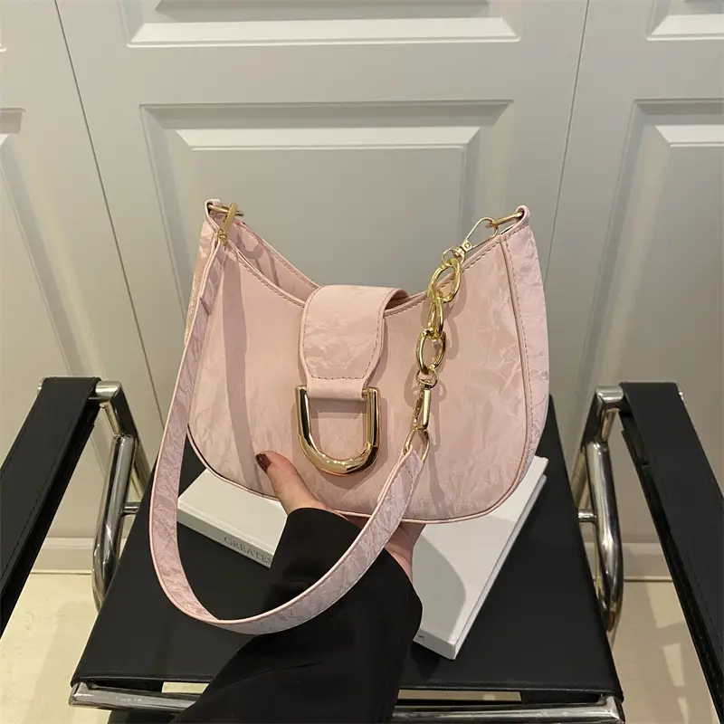 White Vintage Women's Shoulder Bag 2025 Spring New - Image 3