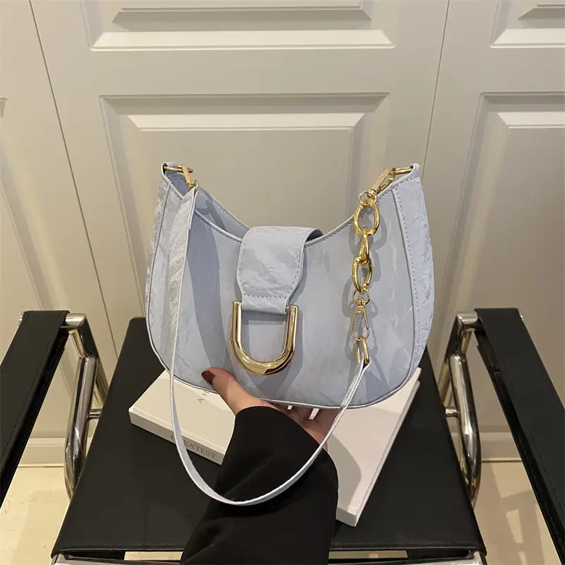 White Vintage Women's Shoulder Bag 2025 Spring New - Image 4