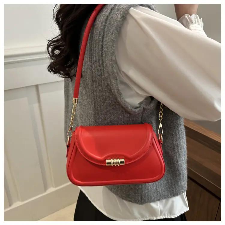 White Underarm Latch Shoulder Crossbody Bag for Women — feature 14