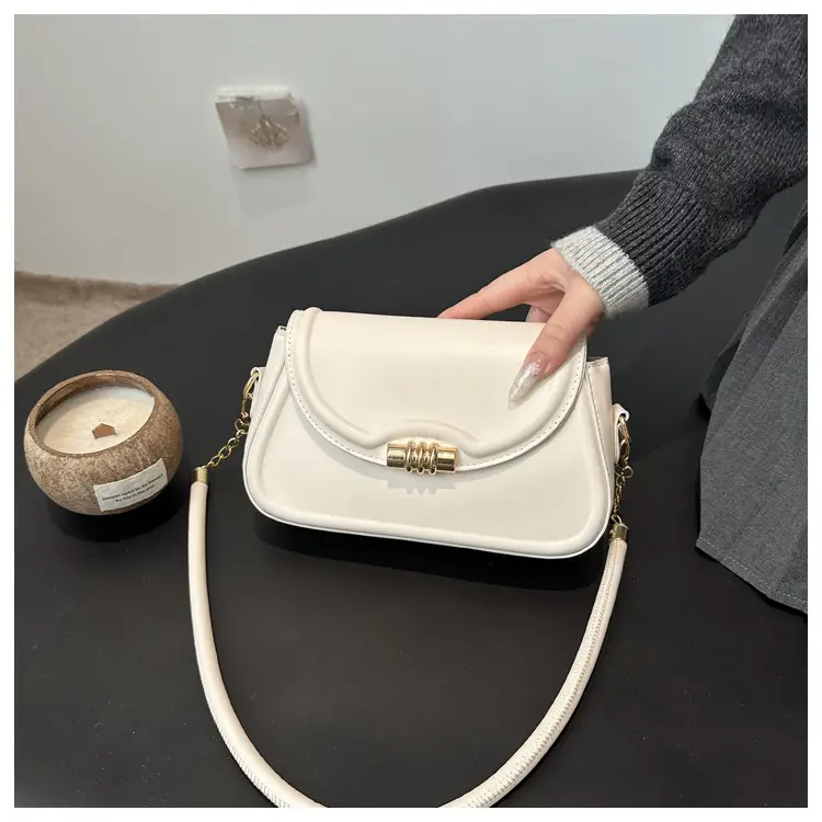 White Underarm Latch Shoulder Crossbody Bag for Women — feature 18