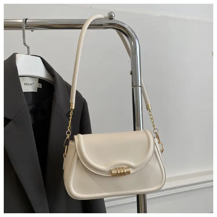 White Underarm Latch Shoulder Crossbody Bag for Women — feature 26