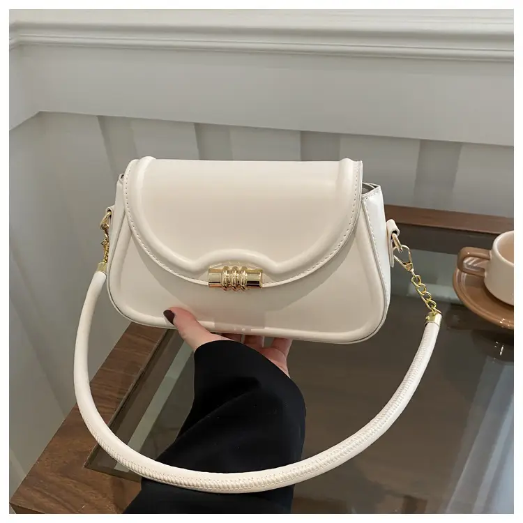 White Underarm Latch Shoulder Crossbody Bag for Women — feature 31