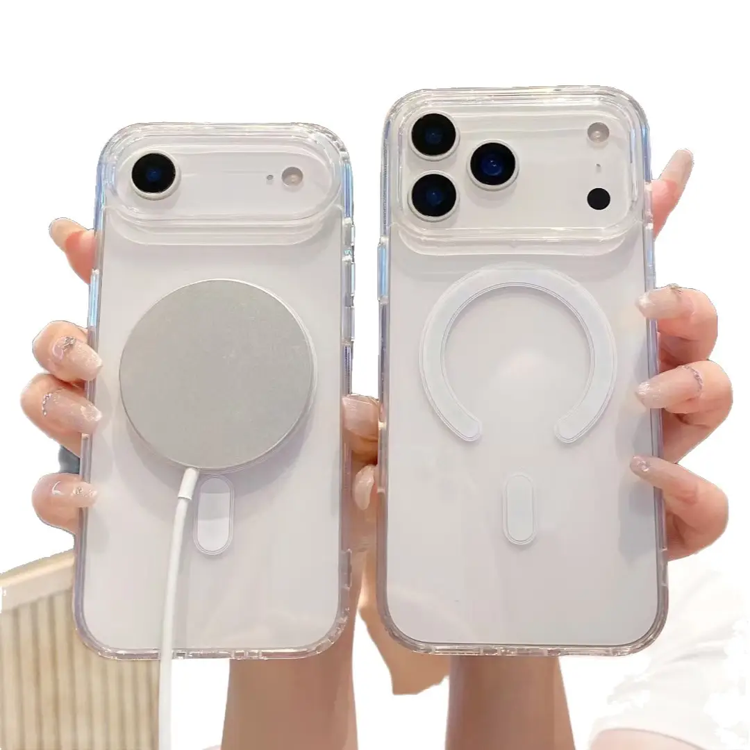 Magnetic Phone Case for Apple 17 Pro Air Transparent Shockproof - Image 7