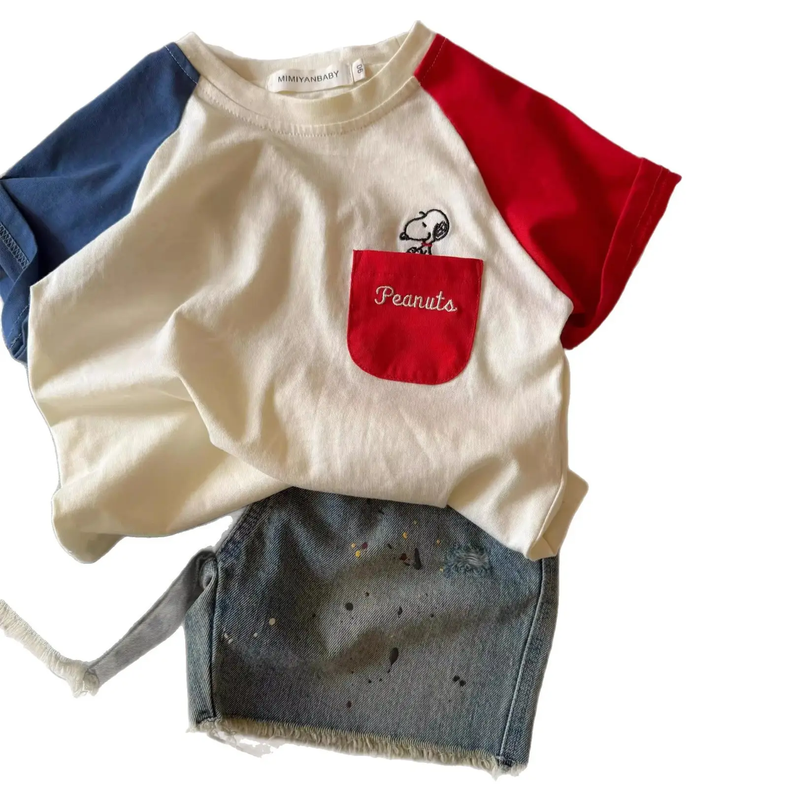Children's Popcorn T-Shirt Cream 2025 Summer - Image 10