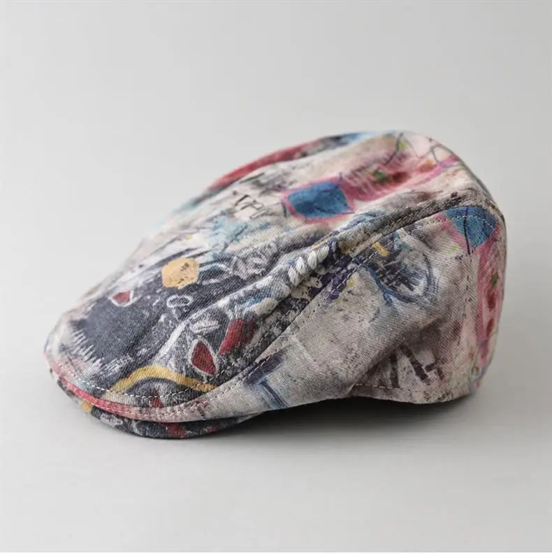 American Style Retro Graffiti Cap Men Women Spring Summer — feature 7