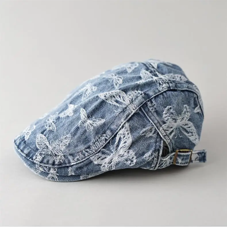 Japanese Butterfly Embroidered Cap Women Casual All Shade — feature 2