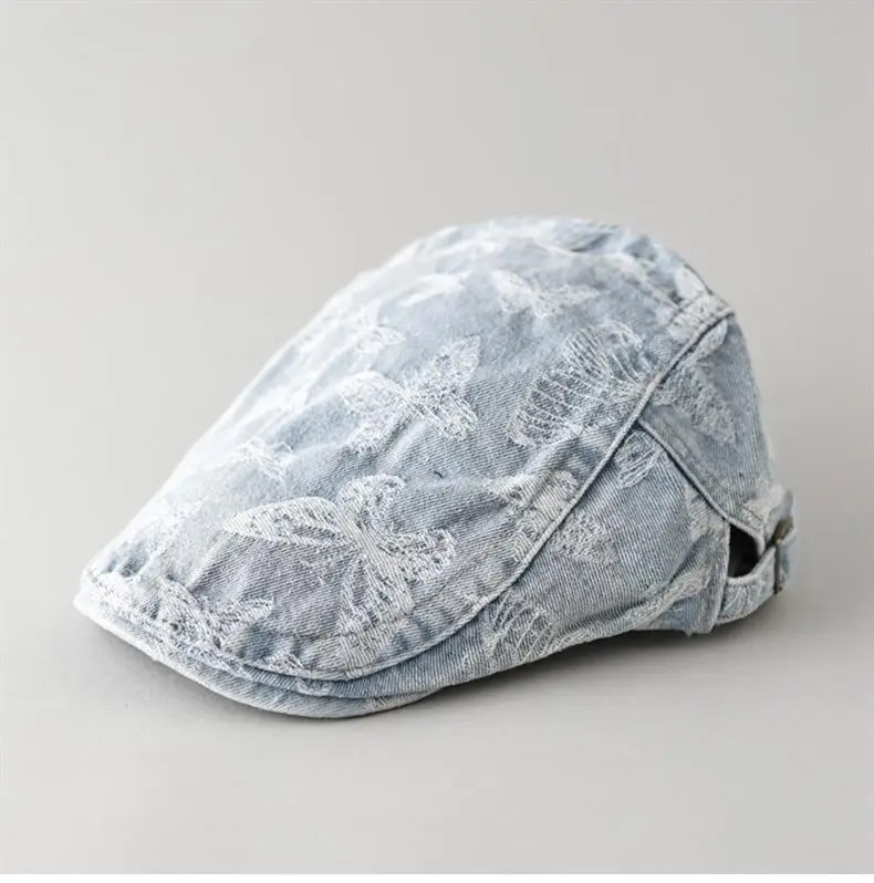Japanese Butterfly Embroidered Cap Women Casual All Shade — feature 3