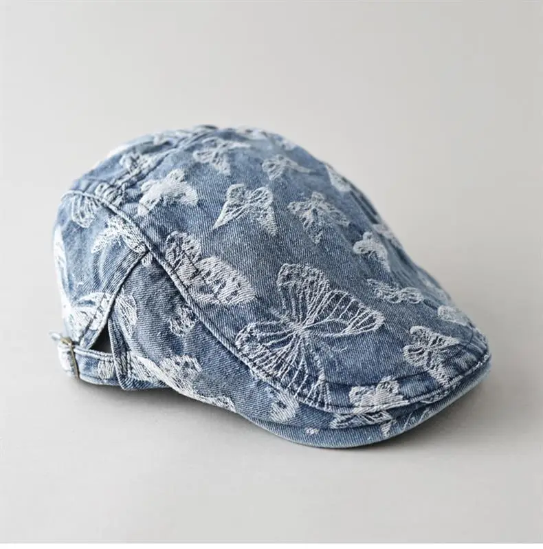 Japanese Butterfly Embroidered Cap Women Casual All Shade — feature 8