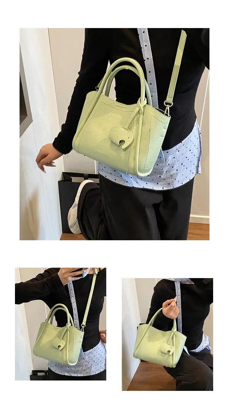 Vintage Fashion Large Capacity Tote Bag Women's 2025 Spring New Fashionable Casual Shoulder Bag Solid Color Simple Crossbody Bag — feature 14
