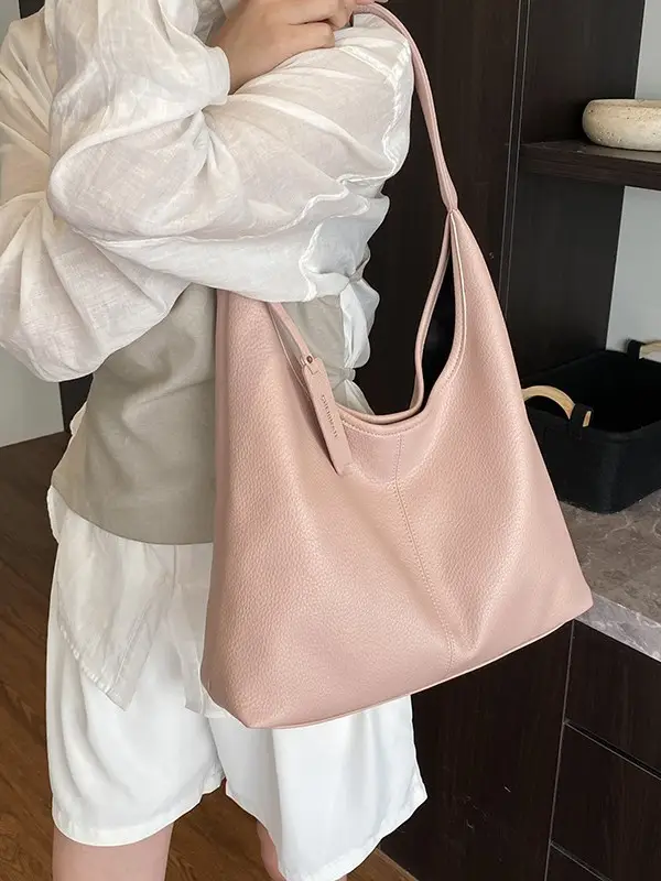Pink Women's Shoulder Bag 2026 Spring Large Capacity - Image 7