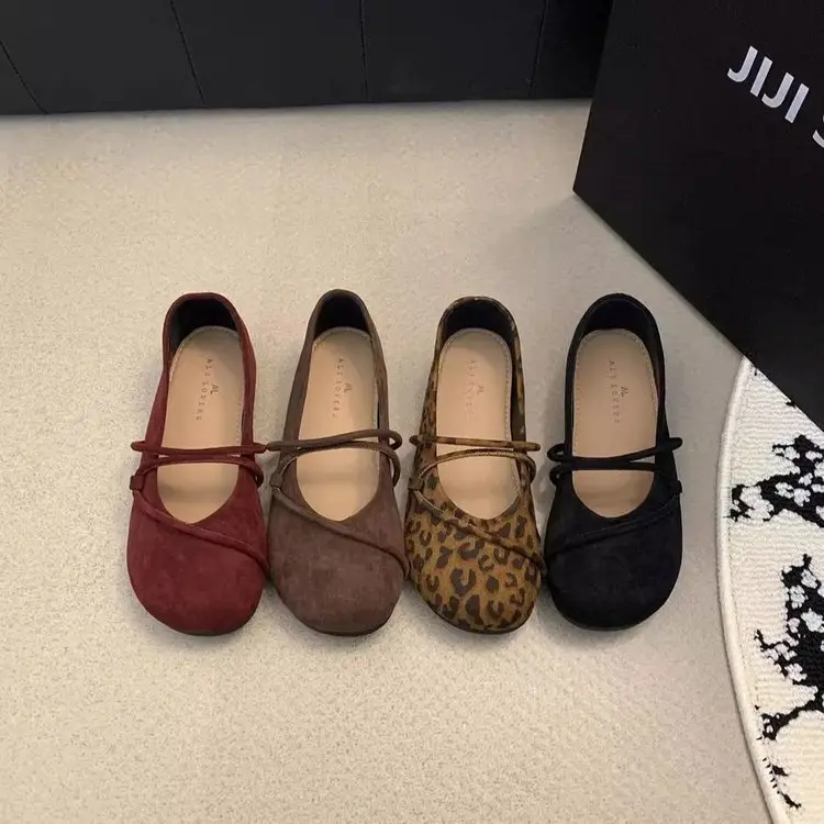 Round Toe Retro Soft Bottom Birkenstocks Shoes Women's 2025 Spring Mary Jane Flat Mori Style Single Shoes Ballet Grandma Shoes — feature 10