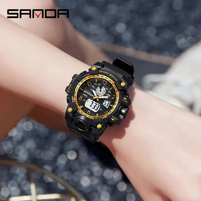 Sanda Multifunctional Waterproof Men's Watch 7 Colors - Image 76