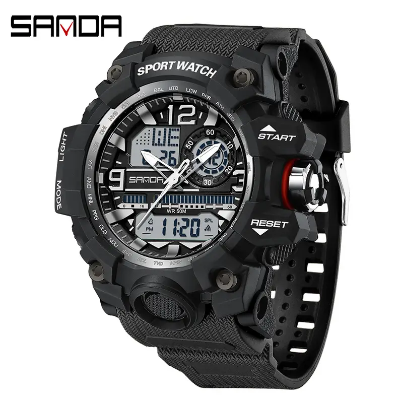 Sanda Multifunctional Waterproof Men's Watch 7 Colors - Image 13