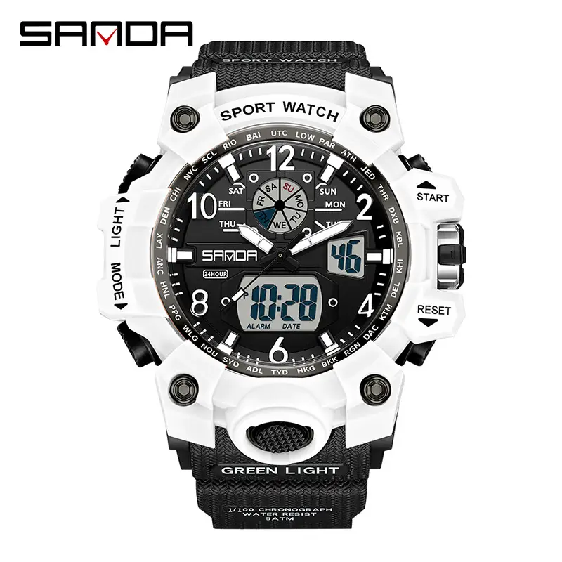 Sanda Multifunctional Waterproof Men's Watch 7 Colors - Image 7