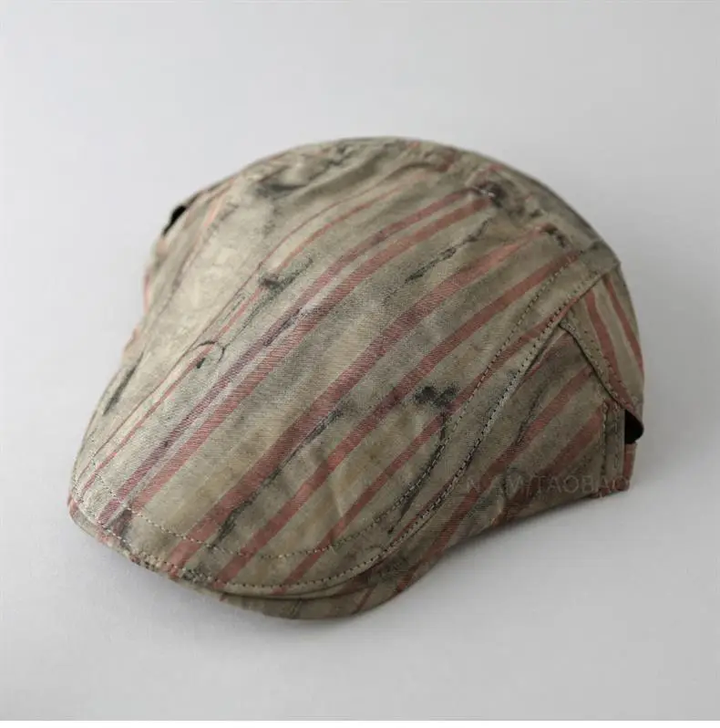 Men Women Stripe Graffiti Cap Spring Purple — feature 2