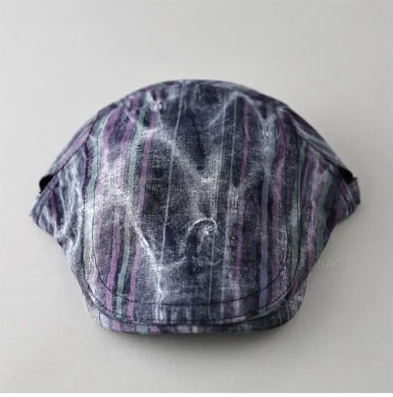 Men Women Stripe Graffiti Cap Spring Purple — feature 8