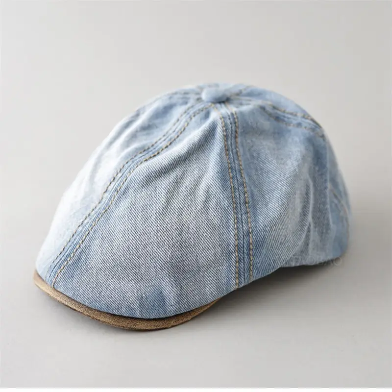 Retro Denim Forward Hat for Men Summer Wear - Image 7