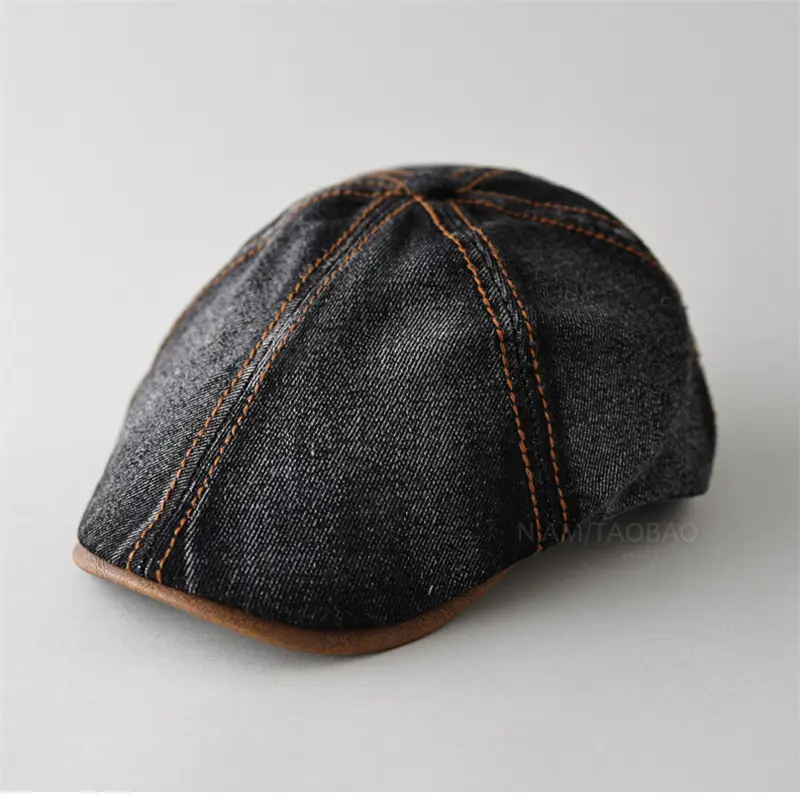 Retro Denim Forward Hat for Men Summer Wear - Image 9