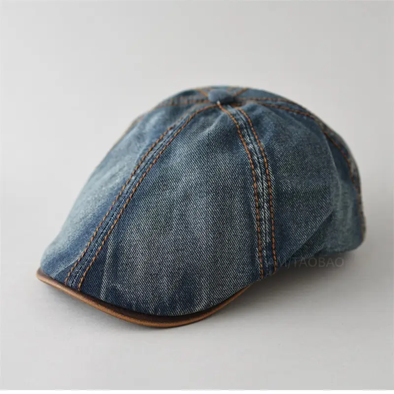 Retro Denim Forward Hat for Men Summer Wear - Image 10