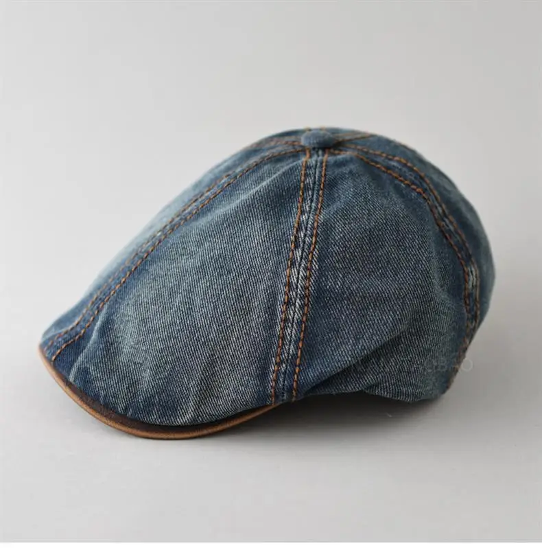 Retro Denim Forward Hat for Men Summer Wear — feature 13