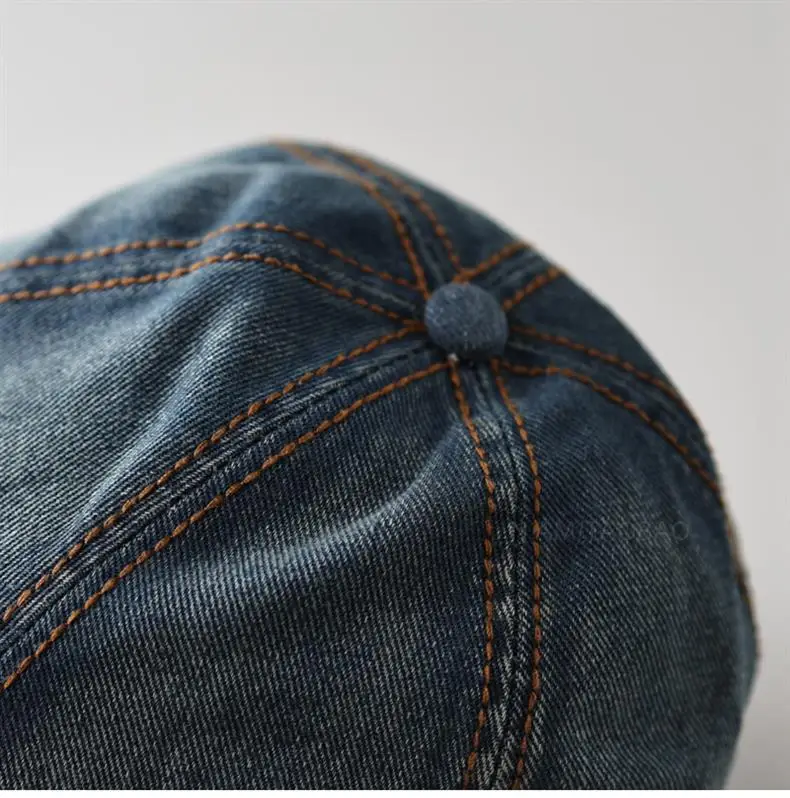 Retro Denim Forward Hat for Men Summer Wear — feature 14